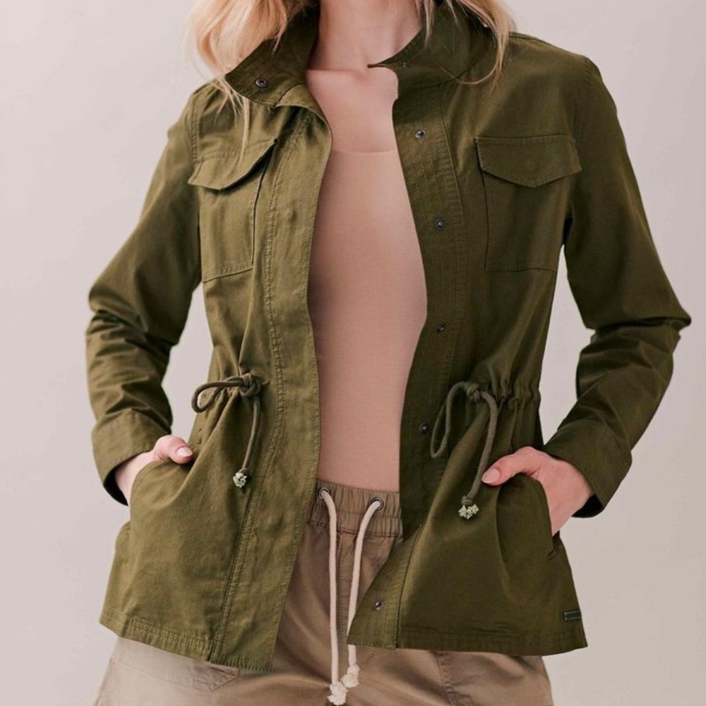 Pact Women's Olive Jacket Ethical Clothing Brand